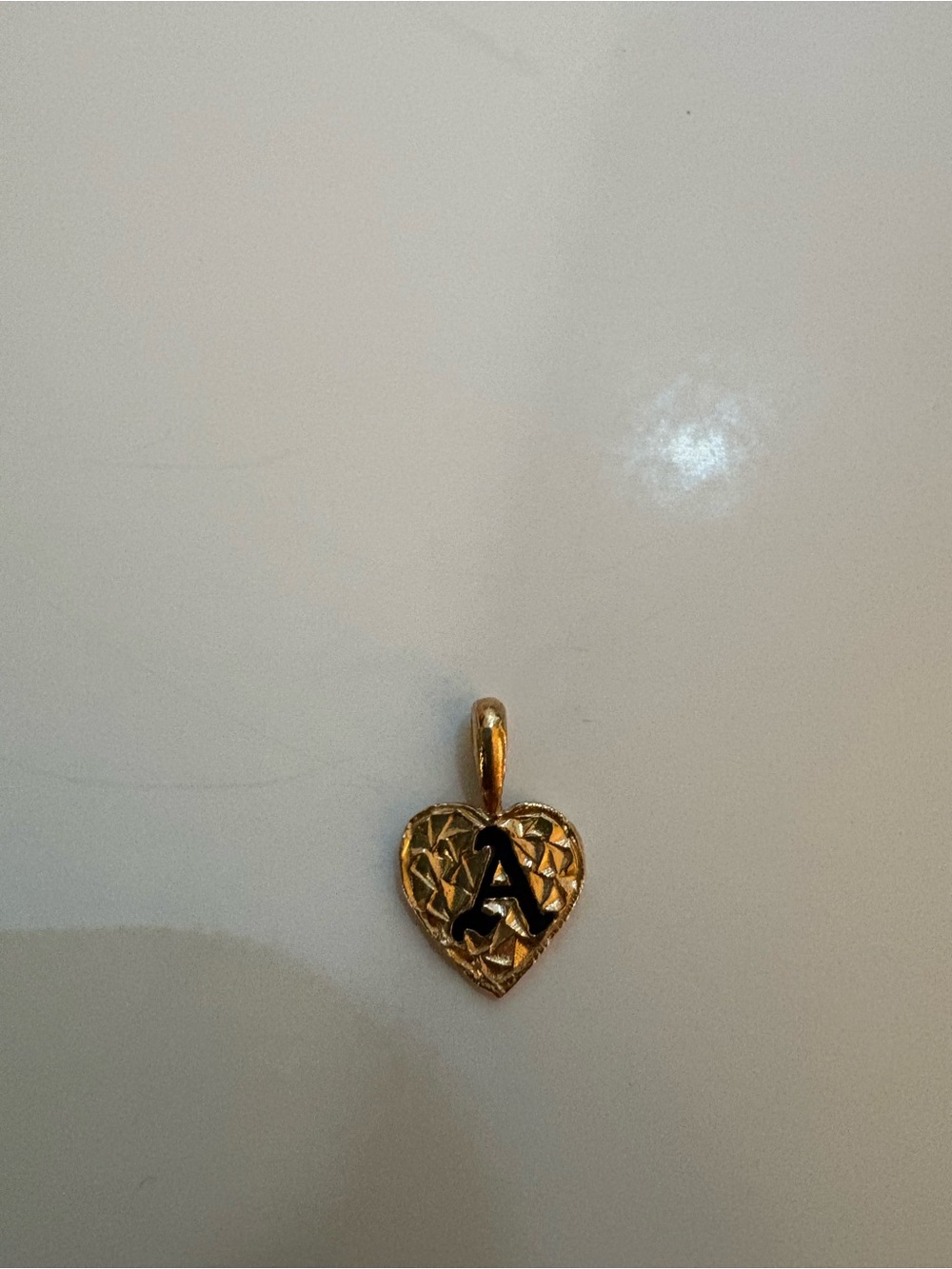Hawaiian Initial 'A' Pendant Necklace Charm